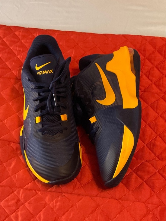 Nike Other - Nike Air Max Men's Navy and Yellow Athletic Sneakers